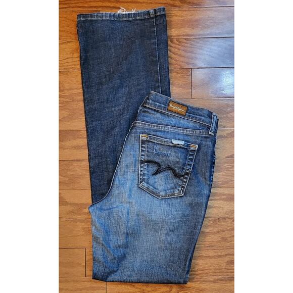 David Kahn Pants Women 10 Blue Denim Jeans Bootcut Made In USA - Picture 9 of 12